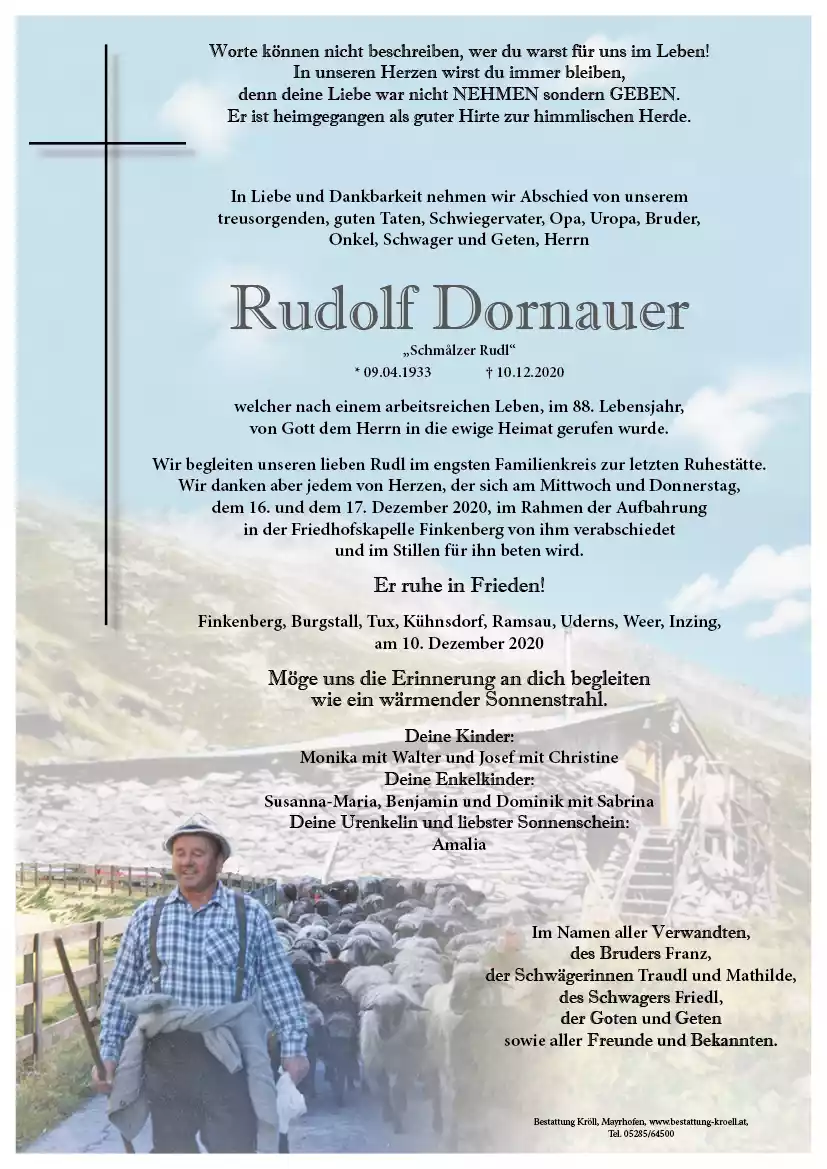 Parte von Rudolf Dornauer